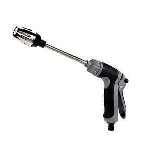 High-Pressure Car Wash Water Gun Household And Alloy Long Pole With Rubber Handle Watering Tools Metal Extension Wrapped