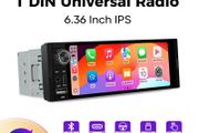1 Din Carplay Android Auto Universal Car Radio 1 Din HD IPS Touch Screen Car Multimedia Rear Camera MIC USB Type C 1DIN Car Stereo BT 5.0