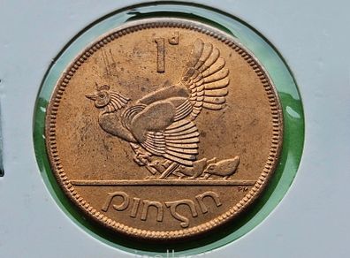 Ireland 1966 year Uncirculated Bronze Penny.