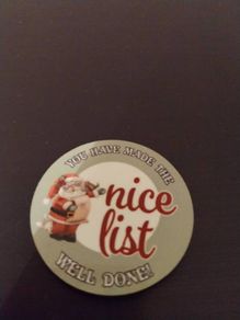 Bnwt santa Xmas nice list
