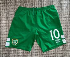 Republic of Ireland 2016 player issue (possibly match worn) football shorts