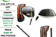 Taylormade M1 2017 Driver / 9.5 Degree / Hzrdus Black 6.5 60G X-Stiff