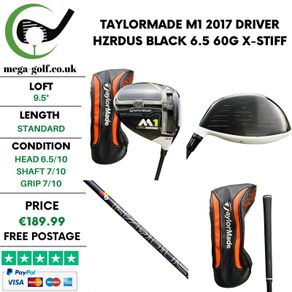 Taylormade M1 2017 Driver / 9.5 Degree / Hzrdus Black 6.5 60G X-Stiff