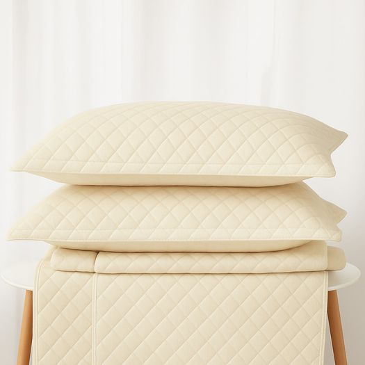 Quilted Pillowcase / Oxford Pillowcases with Pattern