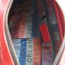 Marino Orlandi Genuine Italian Cherry Red Leather Shoulder/Hand Bag Image 6