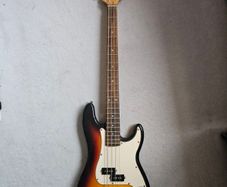 SX Standard Series Bass Guitar - Sunburst - with Case