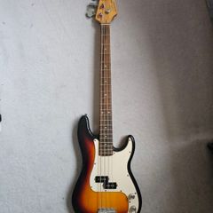 SX Standard Series Bass Guitar - Sunburst - with Case