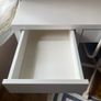 Ikea Micke White Desk, Chair & Lamp Image 5