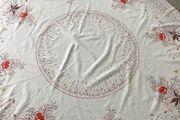 Vintage circular tablecloth