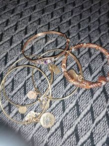 beautiful  4 Alex and Ani bracelet one gold