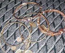 beautiful  4 Alex and Ani bracelet one gold