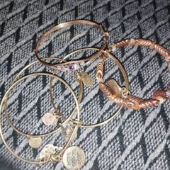 beautiful  4 Alex and Ani bracelet one gold