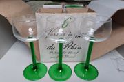 JG Durand wine glasses vintage