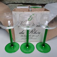 JG Durand wine glasses vintage