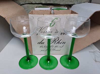 JG Durand wine glasses vintage