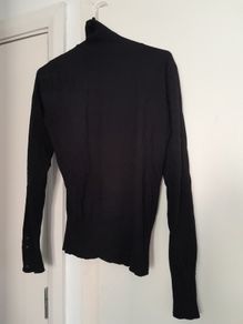 Black turtle neck, long sleeve
