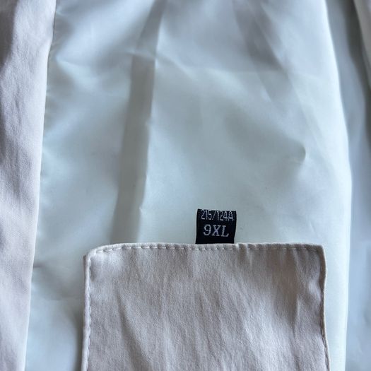 NEW Mens 9XL Cream Oversized Utility Jacket