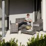 Decorative garden furniture set of chairs and glass table Image 6