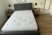 Complete Double Bedroom Set - Bed, Mattress, Tables &amp; Lamps (Like New)