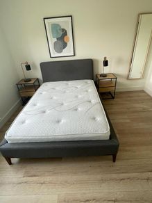 Complete Double Bedroom Set - Bed, Mattress, Tables & Lamps (Like New)