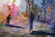 sleepless watercolour