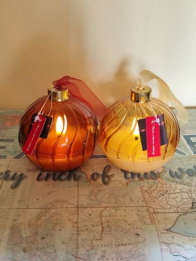Set of Bauble LED Lights with Timer Settings