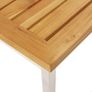 Bar Chairs 4 pcs Solid Teak Wood and Stainless Steel Image 7