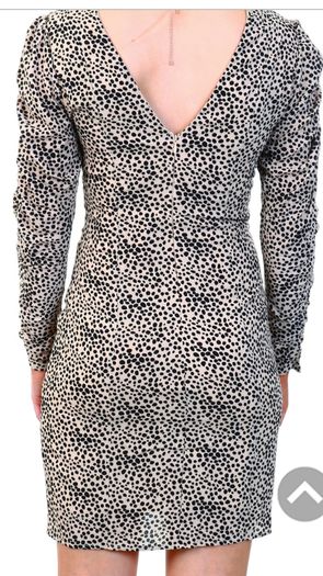 Puff sleeve leopard print dress Size 12