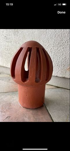 Terracotta chimney cap lid