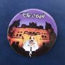 THE O BAND (70's rock group) - a scarce promotional tour badge (1977). Large size 63mm diameter. Image 2