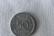 1921 German 50 Pfennig coin