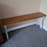 Solid Mahogany Timber Bench Upcycled & Refurbished Image 2
