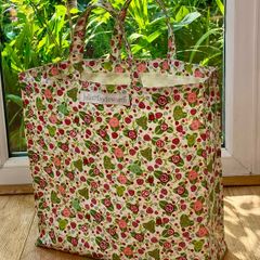 PVC Floral shopper bag
