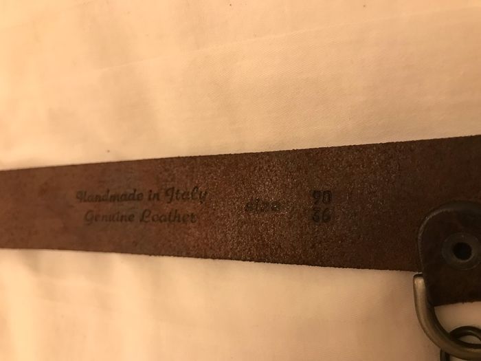 100% Authentic Alexander McQueen Brown Leather Belt