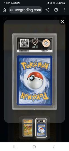 Pikachu EX Ace graded 8