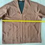 Mens Brown Oversized Zip Cardigan Jacket Image 10
