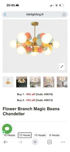 2 x ceiling lights