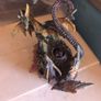 Vintage Fantasy Dueling Dragons Image 2