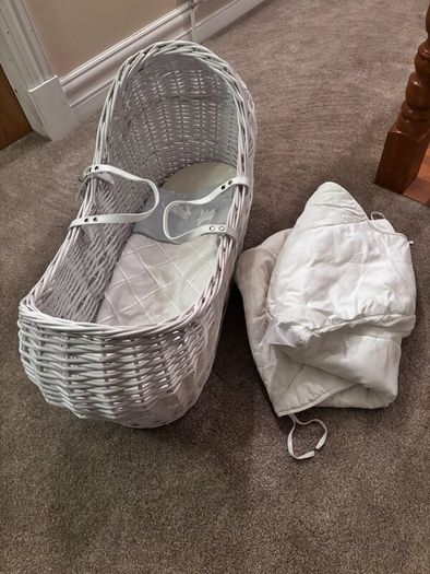 Mamas & Papas Wicker Pod Moses Basket