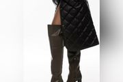 Zara Leather Over The Knee Boots