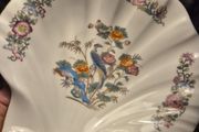Wedgwood Bone China Kutani Crane Shell Shape Scallop Trinket Dish