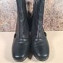 womens CLARKS LODGE PARK black leather ankle boots zip up Size UK 6.5 E EU 40 Image 3