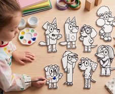 Creative Painting Kit: 8 3D Figures In Bio PLA (Washable & Decorative)