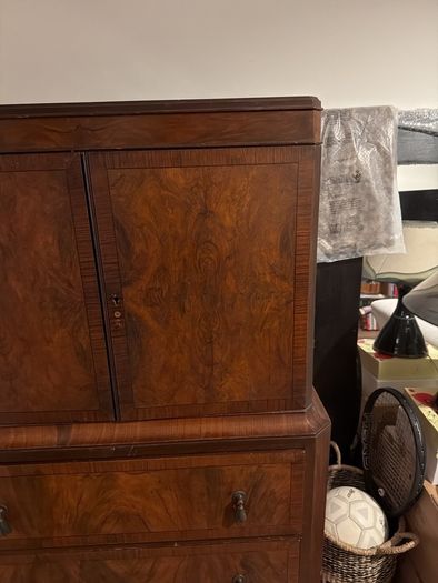 Linen cupboard furniture antique