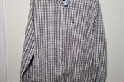 mens MUSTO check shirt 100% cotton long sleeve Size XXL 2XL extra large