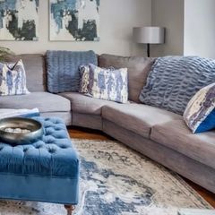 IKEA Tidafors Grey Curved Sofa