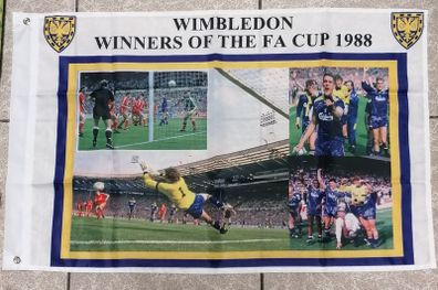 Wimbledon 1988 FA Cup Final flag.