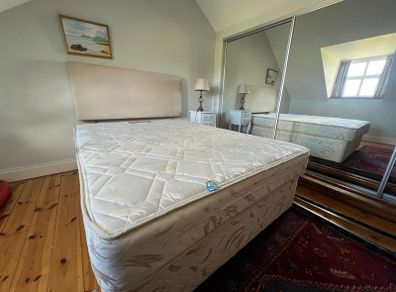 Double bed with mattress