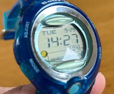 Casio BabyG Vintage Translucent Blue Digital Watch Module 2477  New Battery