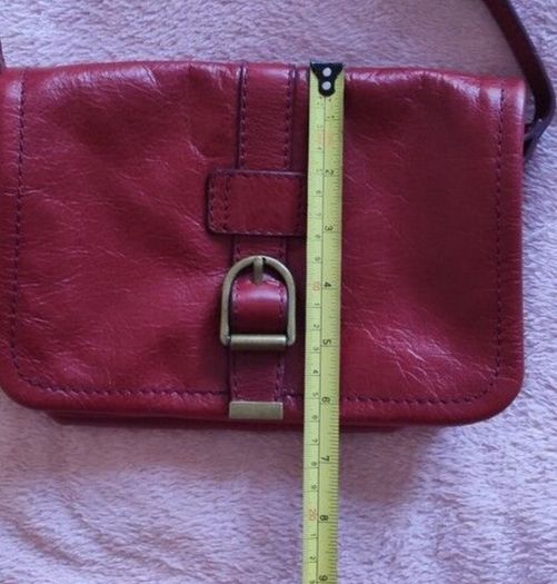 Marks & Spencer Vibrant Red Leather Crossbody bag